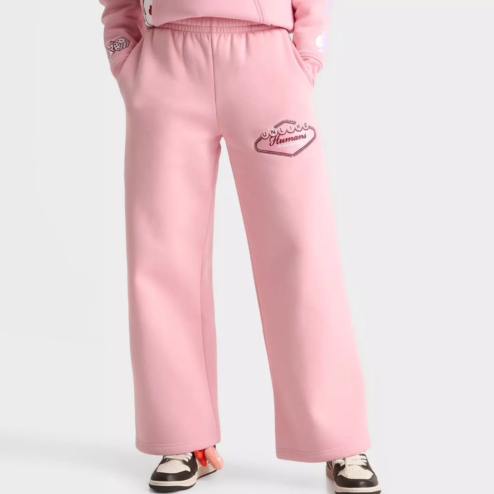WOMEN'S UNLIKE HUMANS CASINO WIDE-LEG JOGGER PANTS NWT SIZE S